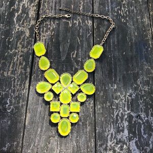 Neon yellow necklace